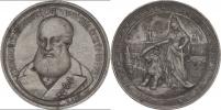 Kříž - cínová úmrtní medaile 20.VI.1875 - poprsí