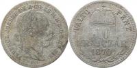 10 kr. 1870 KB         "R"