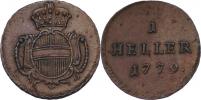 Cu Haléř 1779