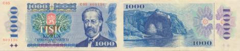 1000 Kčs vzor 1985  sér.C 05       Baj.102
