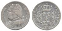 5 Francs 1814 M - typ tři lilie     Cr. 168.9