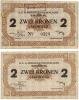 2 Koruna, (1915-1918) 4-miestny číslovač