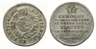 Větší peníz na korunovaci na římského císaře ve Frankfurtu 22.12.1711