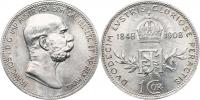 1 Koruna 1908 jubil. - tečka za HVNG.