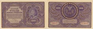 1 000 Marek Polskich 1919   I seria AO      Pick 29a