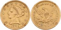 2.5 Dolar 1899 - hlava Liberty