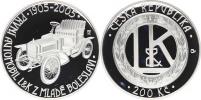 200 Kč 2005 - automobil Laurin a Klement          orig.etue
