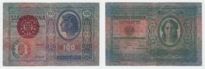 100 Koruna 1912 - přetisk "MAGYARORSZAG"