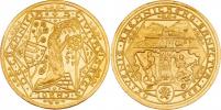 Hám - dvoudukátová medaile na oživ. baníctva 1934 -