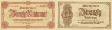 20 RM 28.4.1945  sér. AA - tzv. liberecká      Baj. D20