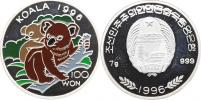 100 Won 1996 - Asijská fauna