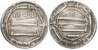 Abbásovci. Al-Mahdí (775-785). Ag dirham, blíže neurč. rýhy, úhoz