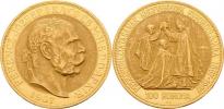 100 Koruna 1907 KB - jubilejní - původní ražba