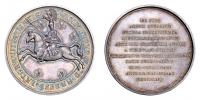 Rudolf I. Habsburský - AR pamětní medaile 1864 - král