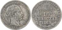 10 kr. 1869 KB - MAGYAR KIRALYI      "patina"