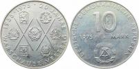 10 M 1975 A - 20. výročí Varšavské smlouvy      KM 58   Ni