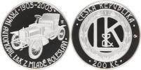 200 Kč 2005 - automobil Laurin a Klement          orig.etue