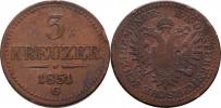 3 Krejcar 1851 G