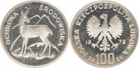 100 Zlotych 1979 - ochrana přírody - kamzík Y.105
