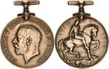 George V. - Válečná medaile "1914-1918" Ag na hraně udělení: 1027363 SPR. J.FORD C.R.I.