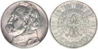 10 Zlotych 1938 - Pilsudski        Y.29_tém.
