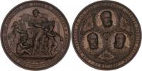 Josef Schreiber - 25 let firmy 1882 - tři medailony