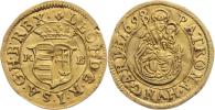 Denárový odrazok v zlate 1698