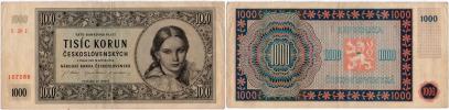 1000 Korun 1945