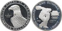 1 Dolar 1983 S - OH Los Angeles - diskař