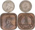 1 Cent 1920; +5 Cents 1919 (Ag)            2 ks