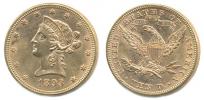10 Dolar 1883 - hlava Liberty