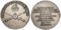 Malý žeton ke korunovaci na římského císaře ve Frankfurtu n. M. 9.10.1790. Ag 20 mm