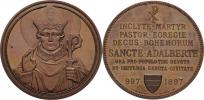 Svatý Vojtěch - AE medaile na 900 let zavraždění 1897