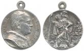 Nesign. - pontifikační medaile se sv.Kryštofem