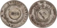 50 Cent.1880 / 1 Colon 1923 - oboustr. kontramarka
