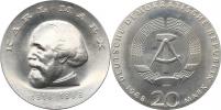 20 M 1968 - Karl Marx            KM 21     Ag 800  20