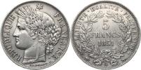 5 Francs 1851 A           KM 761.1