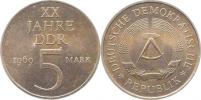 5 M 1969 - XX. výročí NDR       KM 22.1a   CuNi - šedá barva