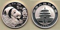 5 Yuan (Ag Unce) 1994 - panda