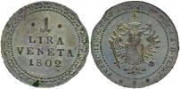 1 Lira 1802 - pro Benátky