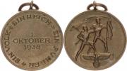 Medaile "1. OCTOBER 1938" obsazení Sudet         Hartung 50Nim.3517