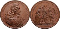 Vestner - AE korunovační medaile 1711 - poprsí zprava