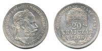 20 kr. 1868 KB - MAGYAR KIRÁLYI      "R"