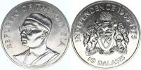 10 Dalasis 1975 - 10. výr.nezávislosti        KM 16     Ag 500  2