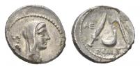 P. Sulpicius Galba  Denarius circa 69 - Ex Negrini