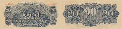 20 K 1944  sér. AY       SPECIMEN      Baj. 58a