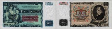 1000 Koruna 1934 - přetisk