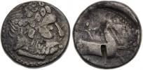 AR Tetradrachma, typ Levice („mit bloßem Einheib“)