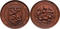 Heraldická medaile se dvěma erby a letopočty 1325