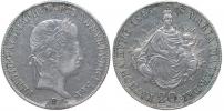 20 Krejcar 1845 B_dr.st. po sp. při okraji